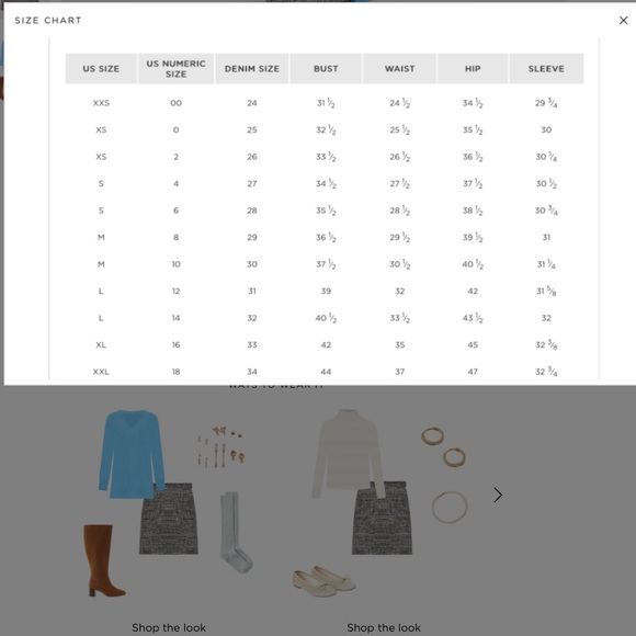 LOFT Blue Colourblock Skirt - Picture 6 of 6